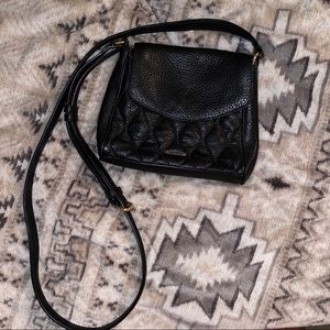 Leather quilted Vera Bradley crossbody